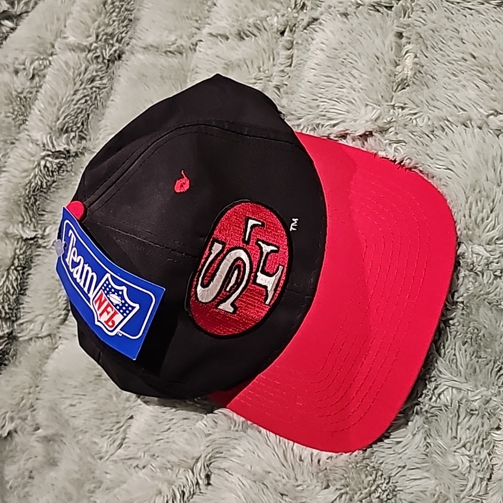 Rare Vintage NWT NFL 49ers San Francisco Snap Back Logo 7 Hat